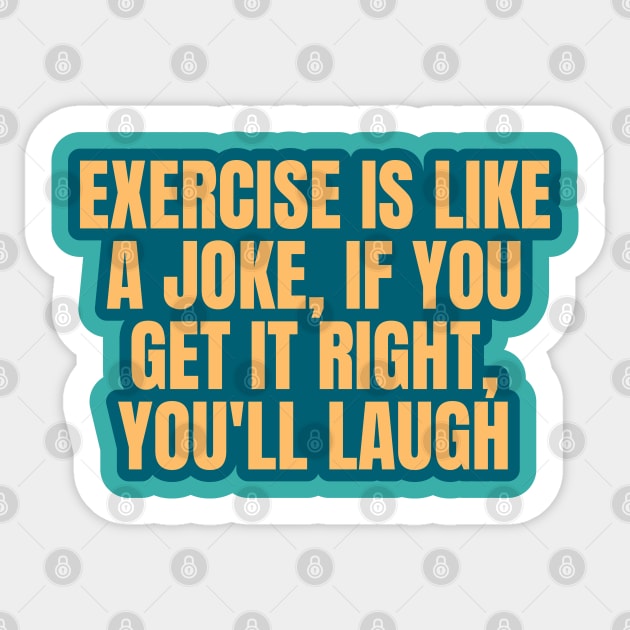 Fitness Funny Exercise Joke Sticker by ardp13